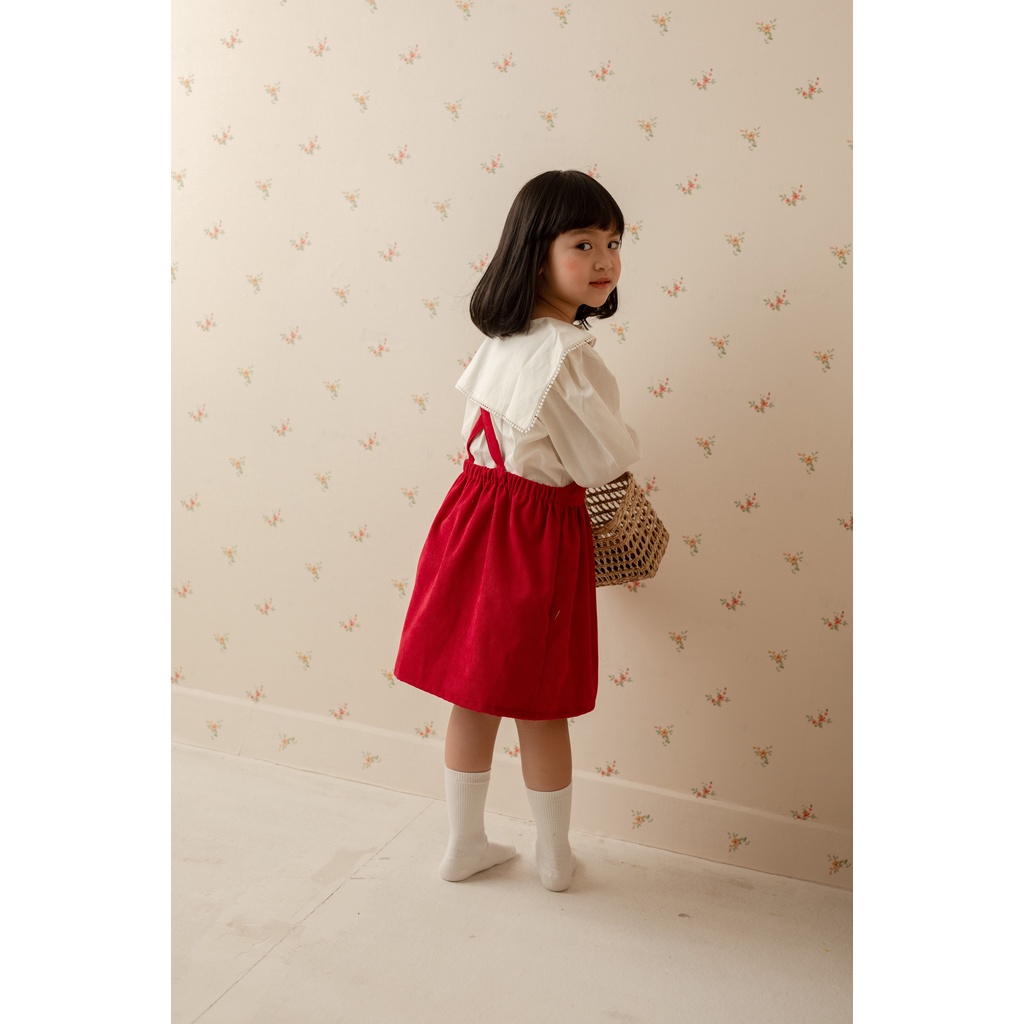Áo Bé Gái Tay Phồng Cổ Lá Sen Phối Ren Phong Cách Hàn Quốc Dễ Thương - LAURA TOP - TOL001 - SAOLA KIDS CLOTHING