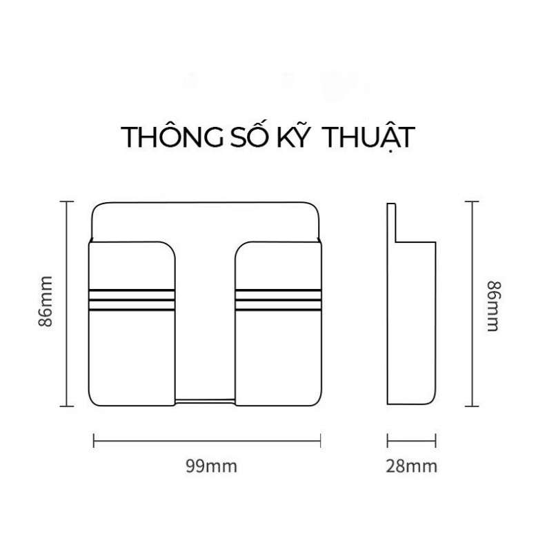 [Mã HIENTH5K giảm 5K đơn 50k] Giá Đỡ Điện Thoại Dán Tường, Kệ Dán, Kệ Dán Tường Để Remote