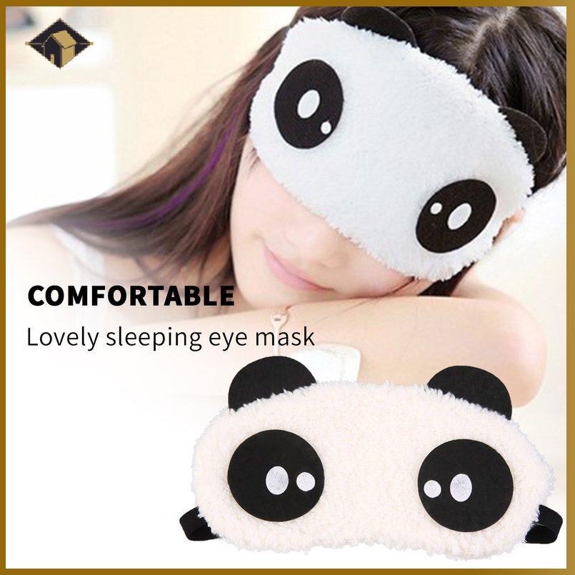 Bịt Mắt Ngủ Hình Panda Dễ Thương Bông Mịn (Mẫu ngẫu nhiên), LithyStore