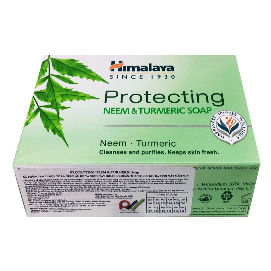 XÀ BÔNG HIMALAYA NGHỆ VÀ NEEM 75G