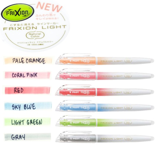 Bút highlight xóa được Pilot FriXion Light (màu Neon, Pastel)