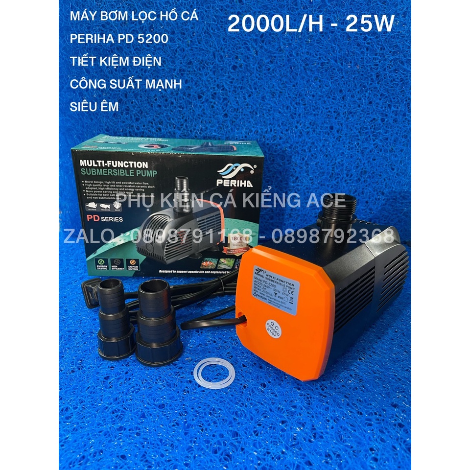 Máy bơm Periha các dòng PD 5200, 6200, 7200, 8200 chuyên dành cho hồ cá cảnh