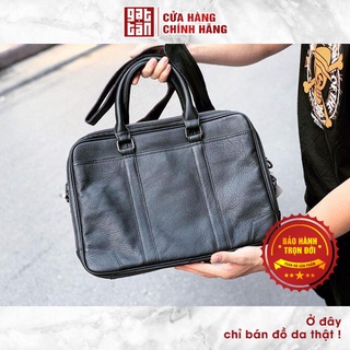 Cặp da sáp đựng laptop / tài liệu - cao cấp hàng đẹp gạt tàn store / cam kết da bò thật 100% - cs208