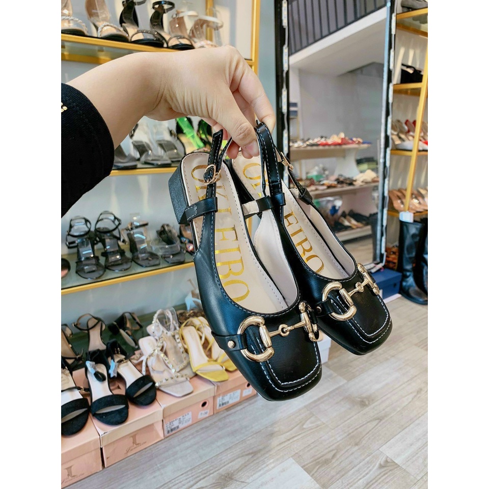 (S105) Sandal nữ quai xích gót 3 phân (Mã SD.146 - VNXK)