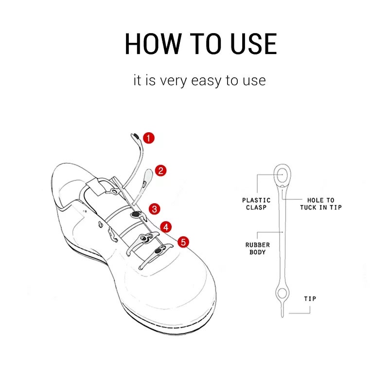 Set 12 dây giày đàn hồi thông minh Không phải buộc dây giày dùng cho giày nam nữ