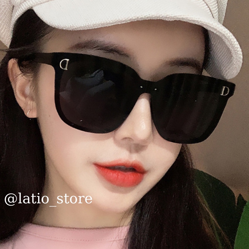 Kính mát nữ  LATIO kính mát nữ thời trang hot 2023 thiết kế đơn giản phối chữ D tạo điểm nhấn cho kính  - KM50