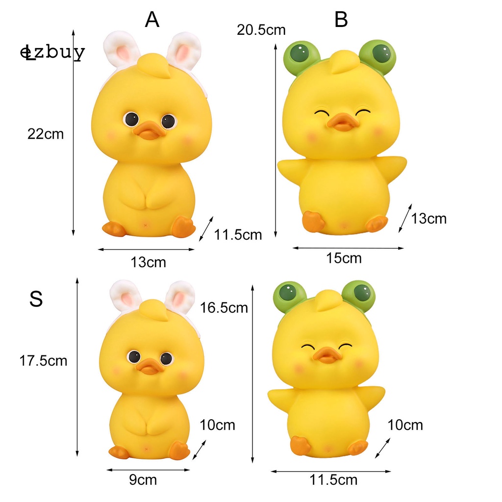 Ống heo tiết kiệm hình chú vịt con dễ thương dùng trang trí phòng khách