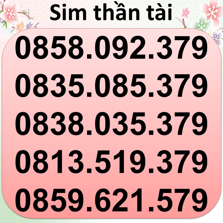 Sim thần tài giá từ 400k