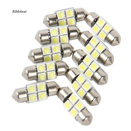 Set 2 bóng đèn trần xe hơi chuyên dụng 31mm 4 smd 5050 led dc 12v