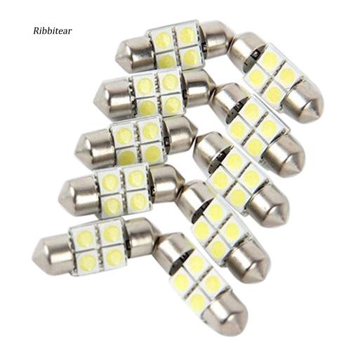 Set 2 bóng đèn trần xe hơi chuyên dụng 31MM 4 SMD 5050 LED DC 12V