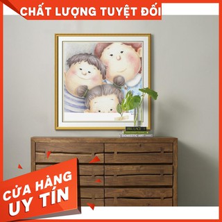 Tranh MẸ YÊU CON tặng 3 đinh 3 chân treo tường