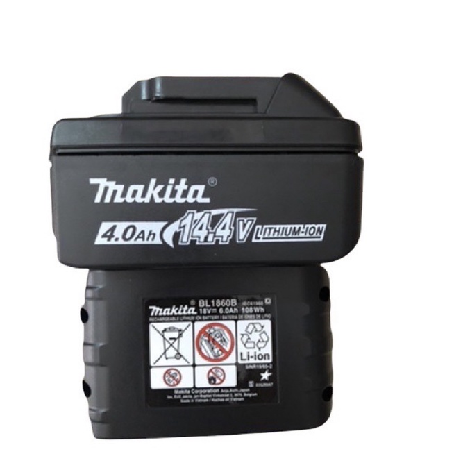 Vỏ pin in Makita 4.0Ah 14.4V đẹp và in sắc nét