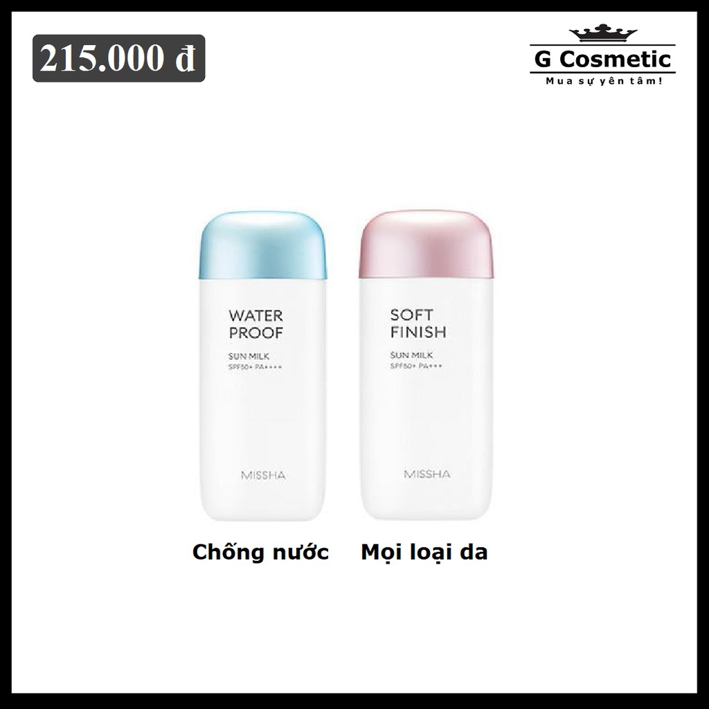 Kem chống nắng Sun Milk Missha 70ml