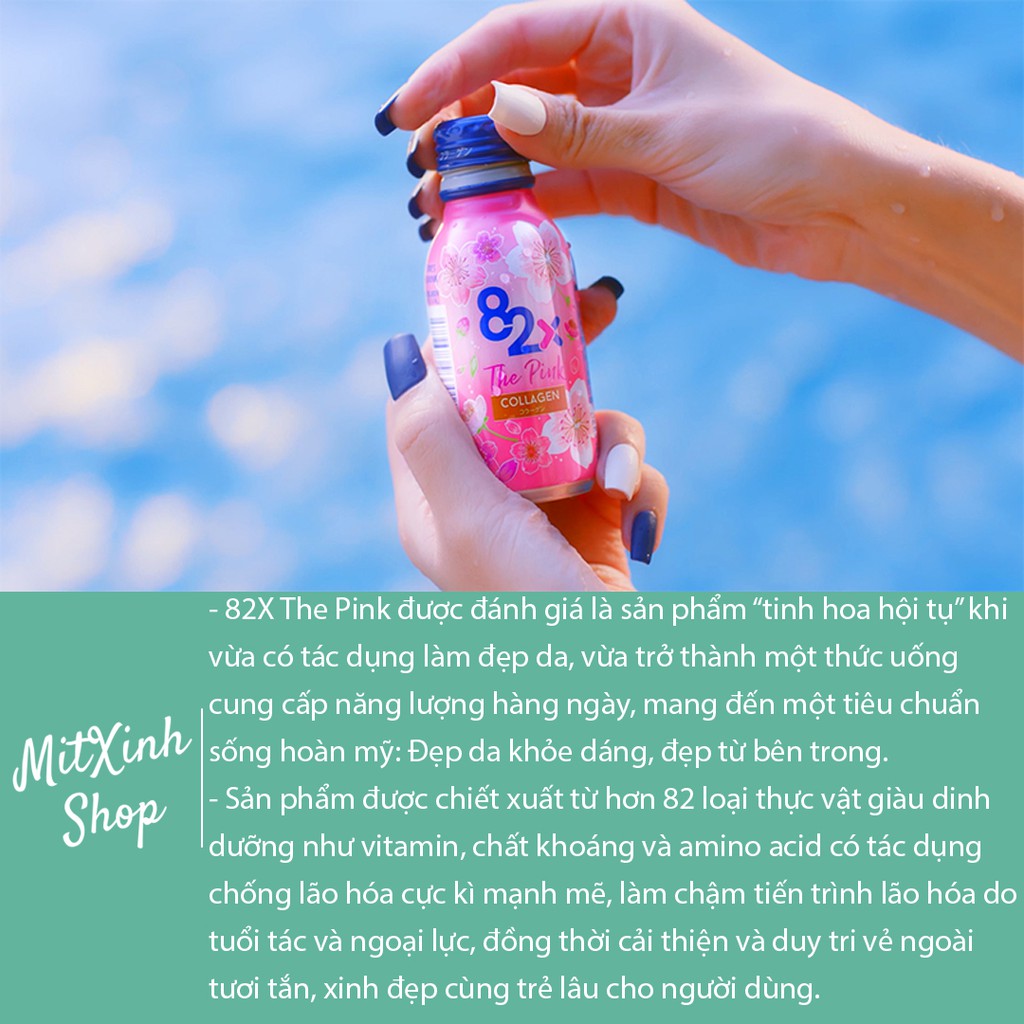 [Chính Hãng] Nước Uống Đẹp Da Mà Giữ Dáng 82X The Pink Collagen - Nguyên Hộp 10 lọ | BigBuy360 - bigbuy360.vn
