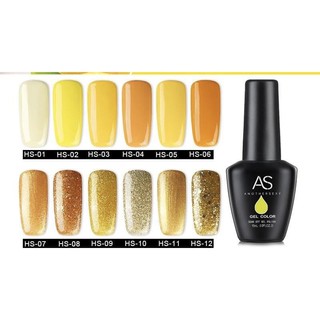 Sơn gel as mã HS tone màu vàng và vàng nhũ - đảm bảo chuẩn chính hãng
