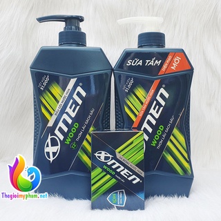 Combo Dầu Gội XMen Wood 650g + Sữa Tắm Xmen Wood 650g - Tặng 1 Xà Bông Cục 90g