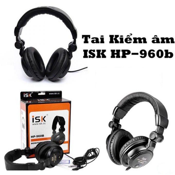Tai nghe kiểm âm TIANYUN HP - 960B, tai nghe kiểm âm ISK HP - 960B chính hãng