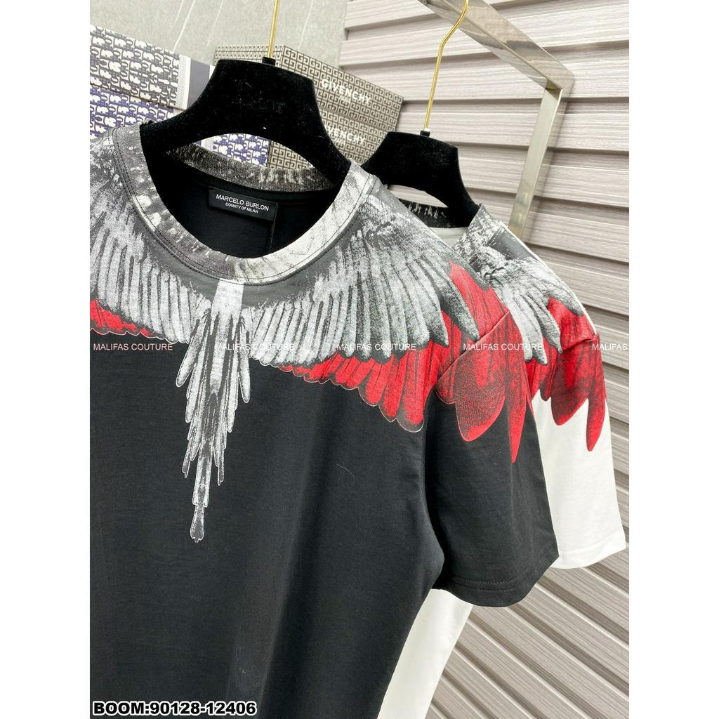 🔥Hot🔥Áo thun Marcelo Burlon cánh đỏ thiết kế hot trend Nam nữ New 2023