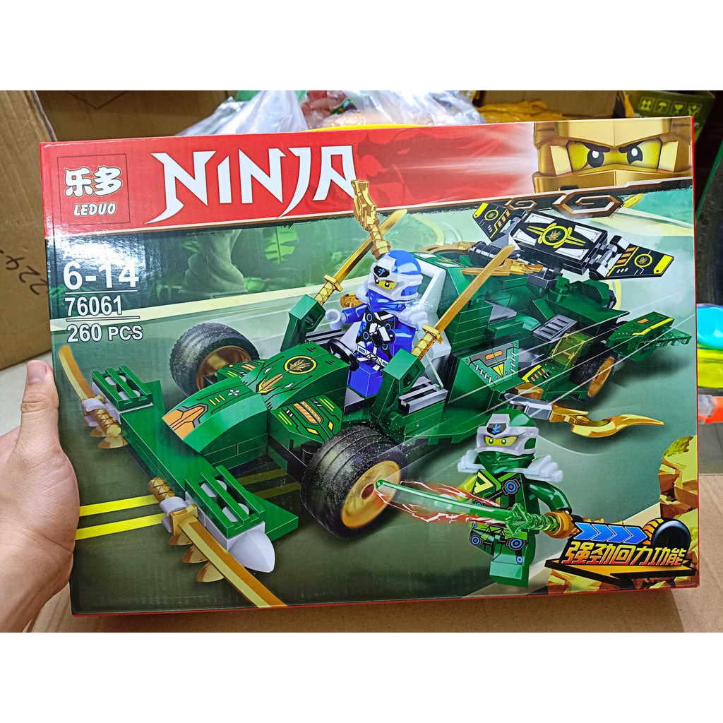 Bán   lắp ráp Lego Ninjago zimo 4013 76061 Xe Đua Bóng Đêm Của Ninja Jungle Assault Vehicle