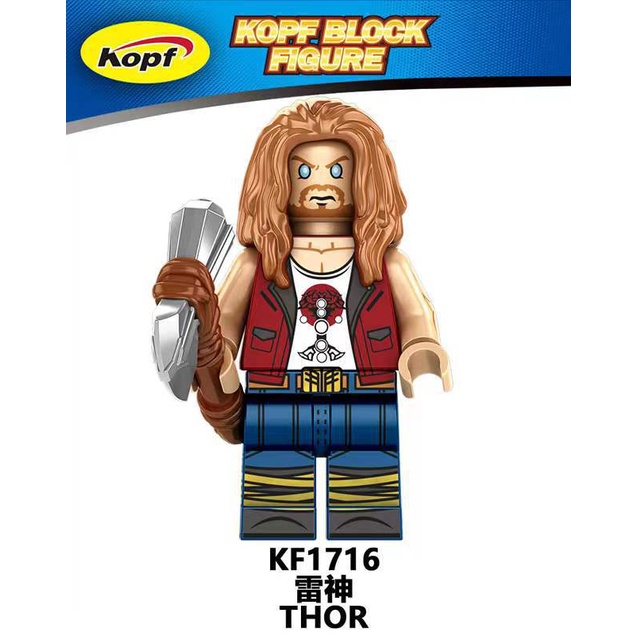 Minifigures Các Mẫu Nhật Vật  DC Siêu Anh Hùng Thor Heimdall Valkyrie Korg KF6161 - Đồ Chơi Lắp Ráp Mini
