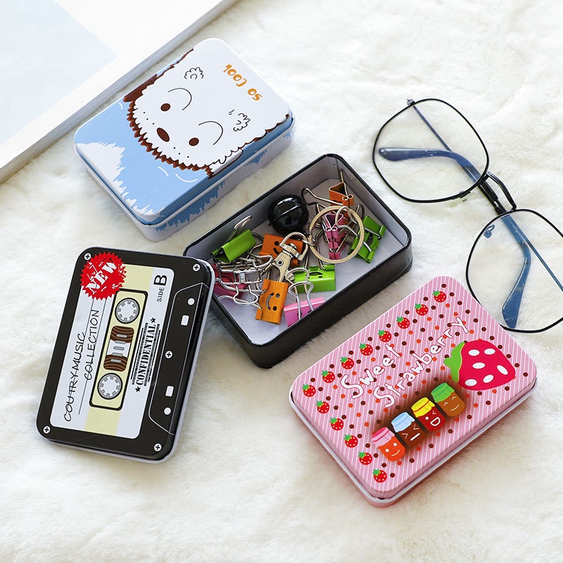 Hộp Thiếc Đựng Tiền Xu In Hình Hoạt Hình Dễ Thương Cho Bé