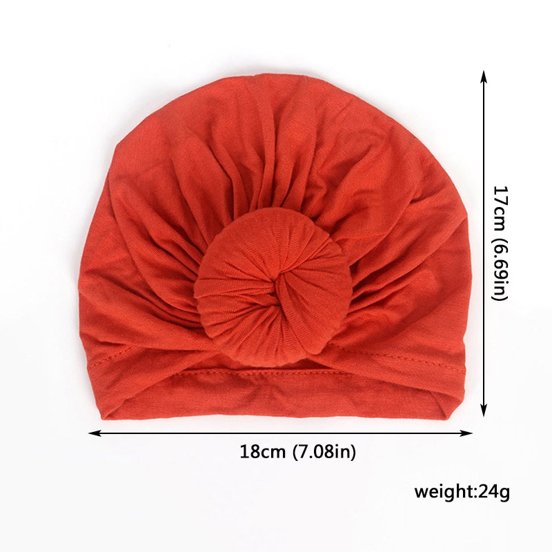 Mũ Turban Cotton Mềm Mại Co Giãn Thời Trang Xuân Hè Cho Bé