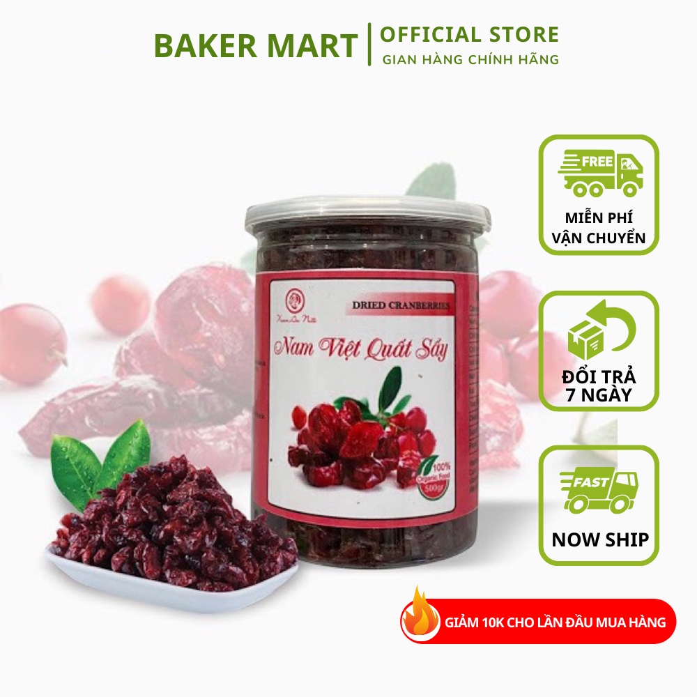 Nam việt quất - cranberry - Nguyên liệu làm bánh Baker Mart