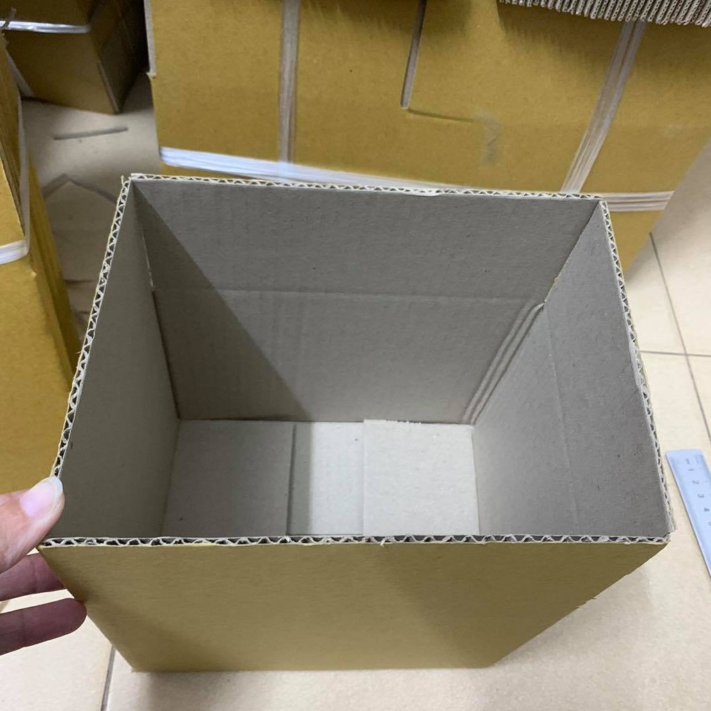 10 HỘP 20X20X15 - Hộp Carton Size 20X20X15 Giấy Cứng Siêu Bền Đóng Hàng Nhanh Chóng