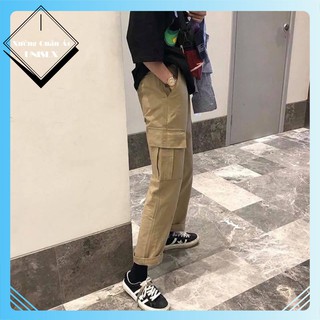 Quần túi hộp kem xưởng unisex cao cấp