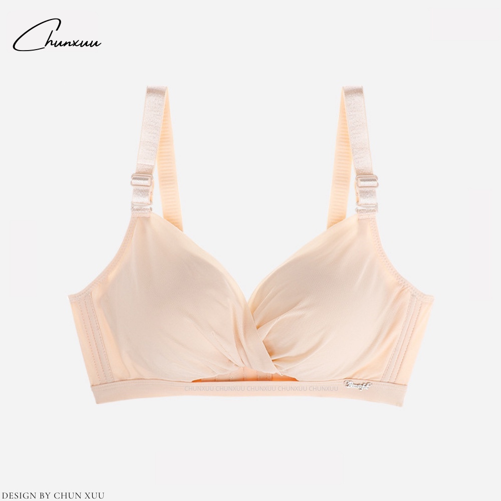 Áo lót nữ kiểu xoắn ngực đệm dày mút mềm dây đai chỉnh nâng đẩy ngực ChunXuu AV49