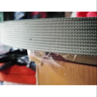 Dây đai cotton, dây dù dẹp, dây quai túi màu xám size 2,5cm