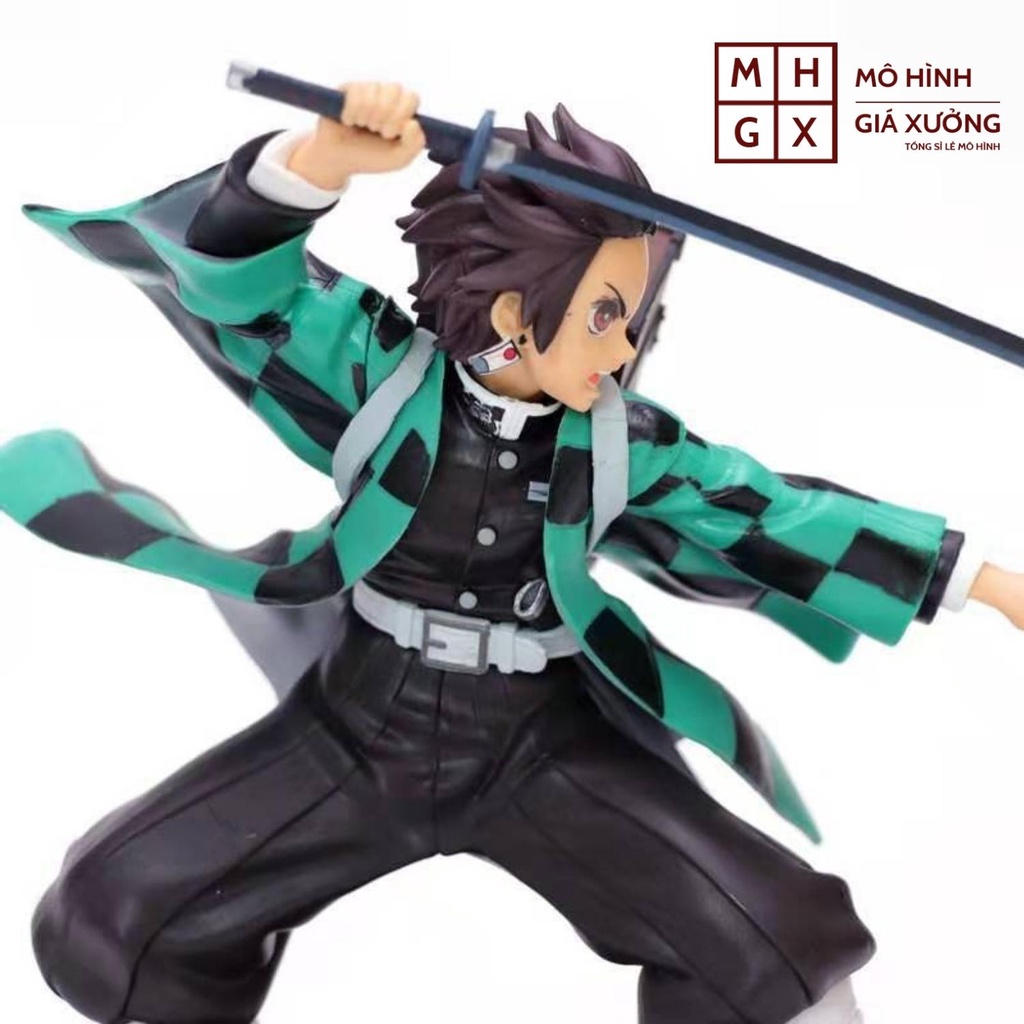 Mô hình Kimetsu No Yaiba figure Demon Slayer Kamado Tanjirou cao 17 cm trạng thái chiến đấu - figure thanh gươm diệt quỷ