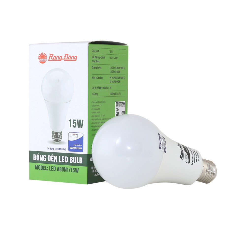 Bóng đèn Led Rạng Đông 15W 20W 30W 12W Bulb tròn, bóng tròn led , bóng đèn tiết kiệm điện