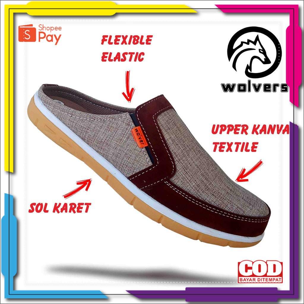 Giày Slip on Chống Trượt Cho Nam Size 37 38 39 40 41 42 43 44 45 / / WOLVERS