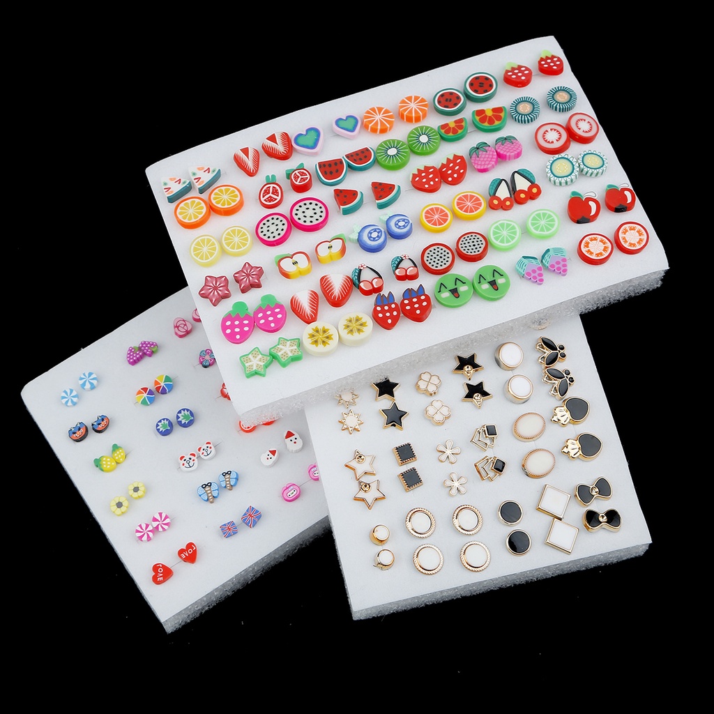 Set 36 cặp khuyên tai nữ trang Beadia tạo hình độc đáo