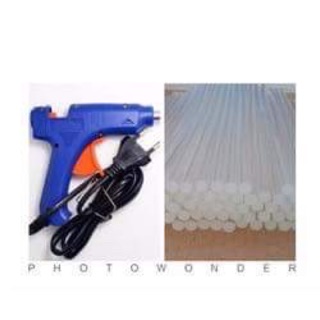 combo súng bắn keo và 10 cây keo nến bé