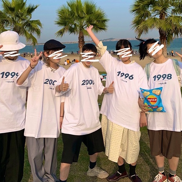 Áo Thun Ngắn Tay Dáng Rộng Thời Trang Dành Cho Cặp Đôi