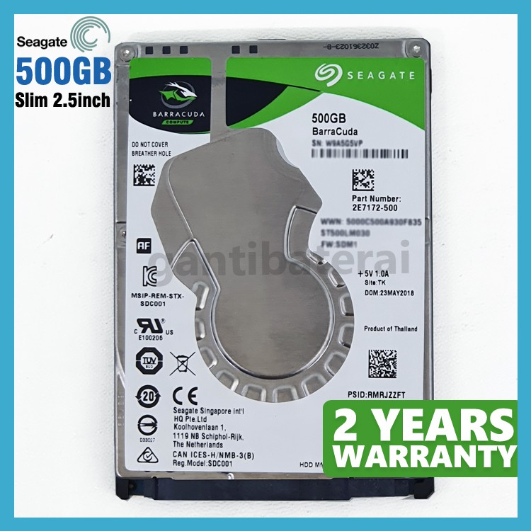 Ổ Cứng Laptop Hp Compaq 2.5 "inch 500gb Sata Mới