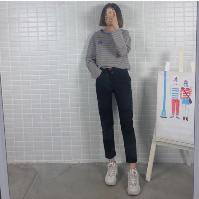 #Q350CS quần Slim Baggy jeans (2 màu)