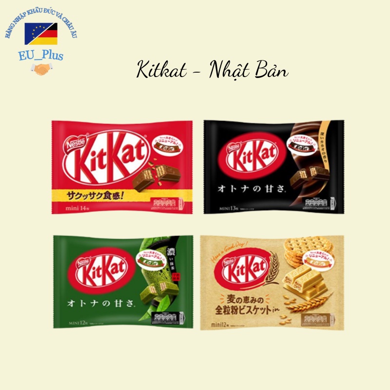 Kitkat Mini  Đủ vị trà xanh, Chocolate, truyền thống130g - Nhật Bản