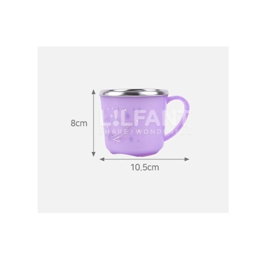 Cốc không gỉ trong suốt không trơn trượt 255ml / Mặt dây chuyền Chai Tritan 500ml / Tiệc Jumbo Cup 500ml Bộ 2P / Gương cầm tay