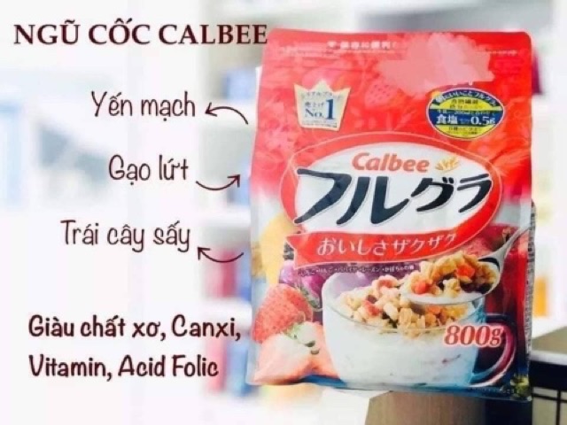 Ngũ Cốc Calbee Sấy Khô Nhật Bản 750g