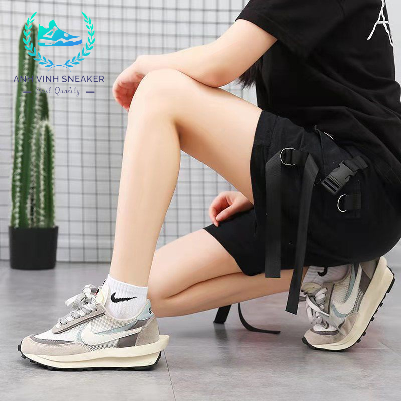 Tất nike cổ ngắn nam nữ đen trắng vớ thể thao cổ thấp hộp 5 đôi cao cấp