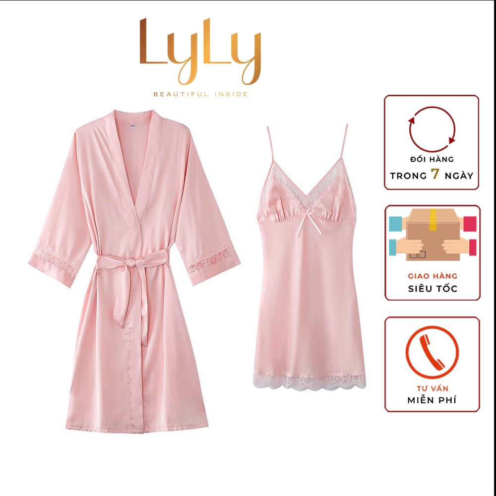 Set choàng gồm váy và áo choàng Lylylorem SC1166