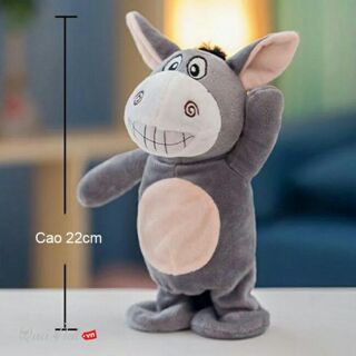 Com bo 1 con lừa biết nói và 1 đôi giày thể thao bo chun cho bé