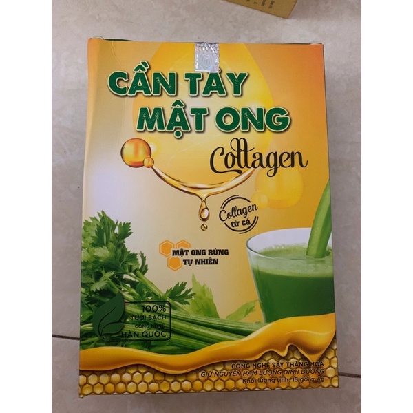 Cần tây mật ong collagen hộp 14 gói