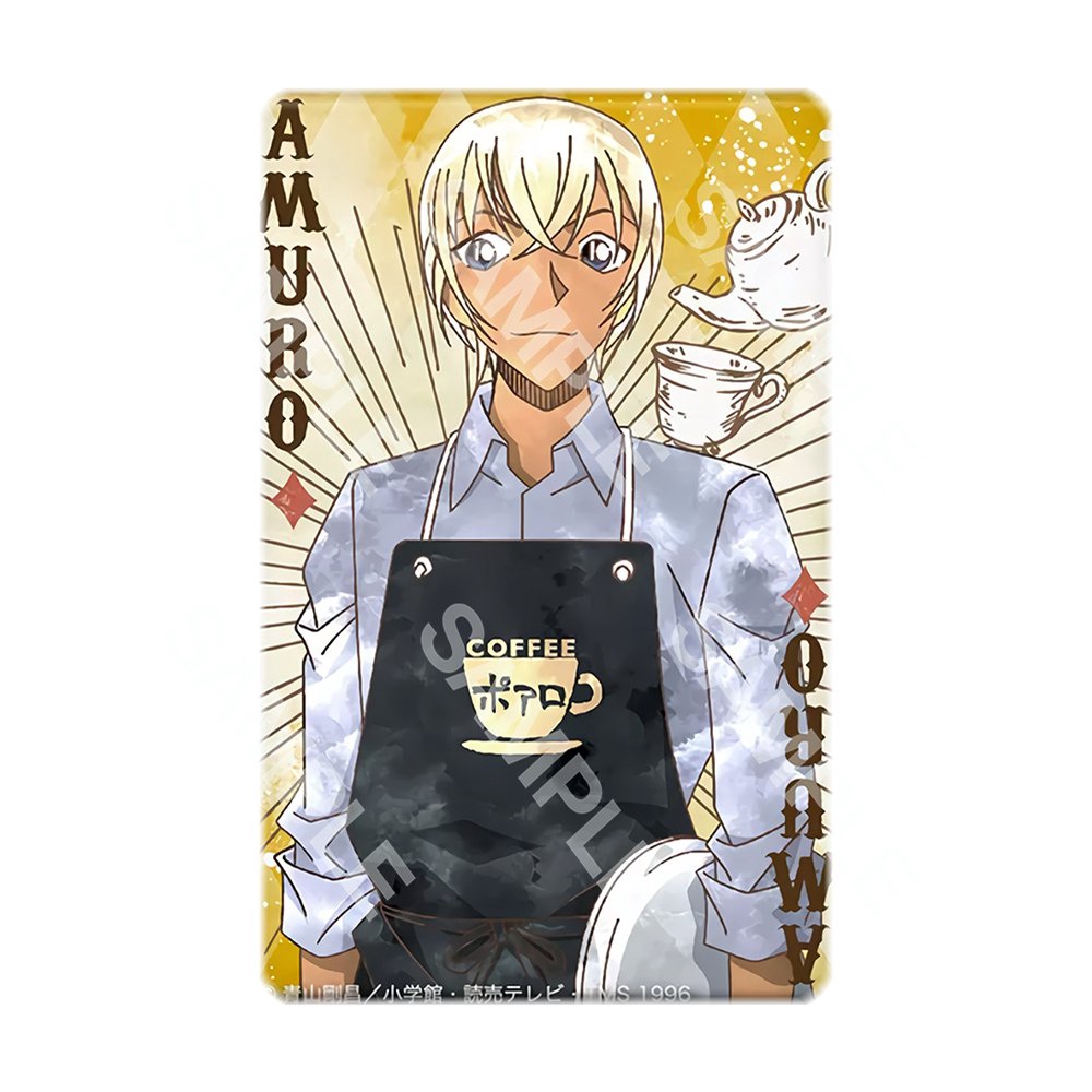 Ảnh card bo góc in hình DETECTIVE CONAN ver POKER - Thám Tử Lừng Danh thẻ bo viền 5*8cm 1 tấm