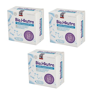 (CHÍNH HÃNG) COMBO 3 HỘP ỐNG HỖ TRỢ TIÊU HÓA BIO HKUTRA