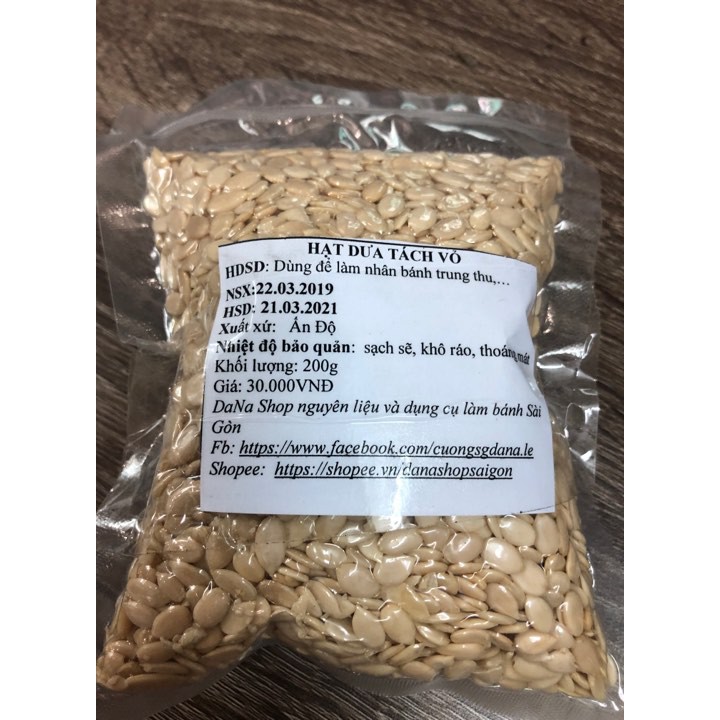 Nhân trung thu Hạt dưa tách vỏ 1kg.