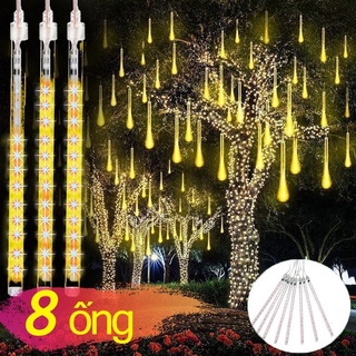 Đèn led Sao Băng Thả trang trí Cây Decor nhà cửa, đèn sao băng 8 Ống đom đóm Fairylight Light